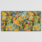 Vintage & Shabby Chic - Sunny Tropical Garden Blue Heron Desk Mat Gallery Image 3