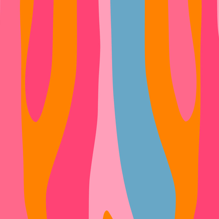 Colorful Eclectic Abstract Wild Stripes Pattern in Pink Orange Blue Coffee Mug Gallery Image 2