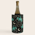 Cowboys and Cacti - black and dark turquoise  Wine Chiller Gallery Image 3