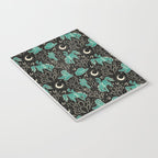 Cowboys and Cacti - black and dark turquoise  Notebook Gallery Image 3