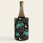 Cowboys and Cacti - black and dark turquoise  Wine Chiller Gallery Image 2