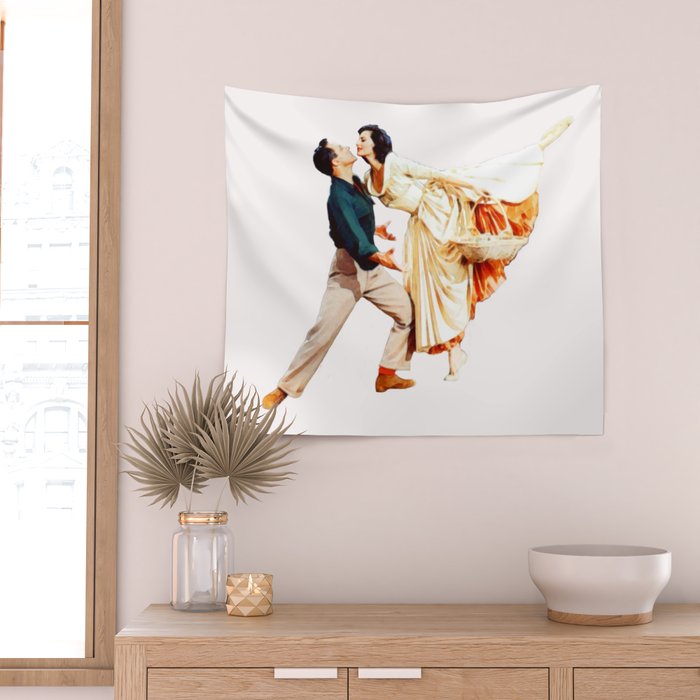 Gene Kelly and Cyd Charisse - Brigadoon Wall Tapestry Gallery Image 2