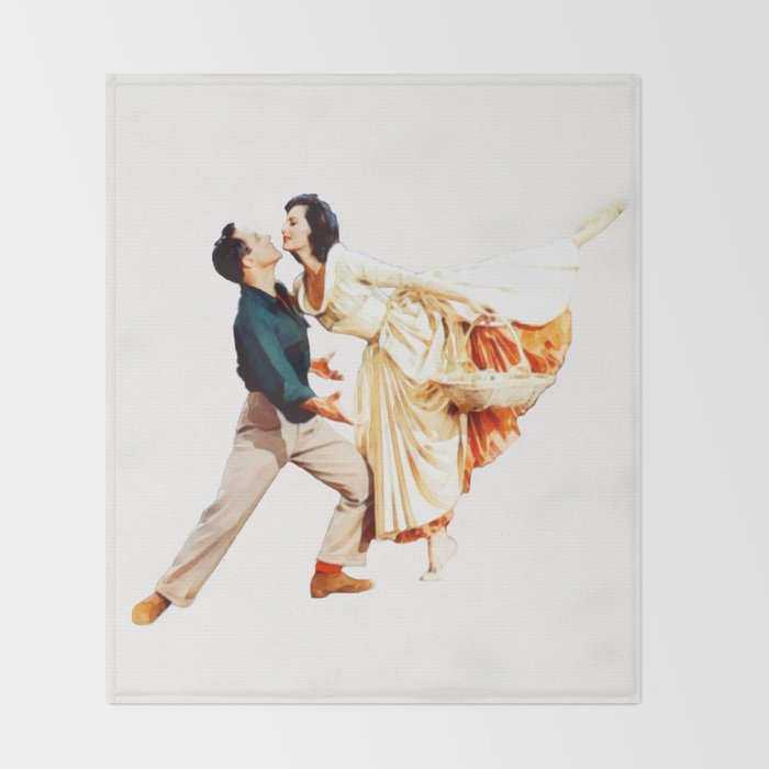 Gene Kelly and Cyd Charisse - Brigadoon Throw Blanket Gallery Image 2