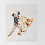 Gene Kelly and Cyd Charisse - Brigadoon Throw Blanket Gallery Image 2