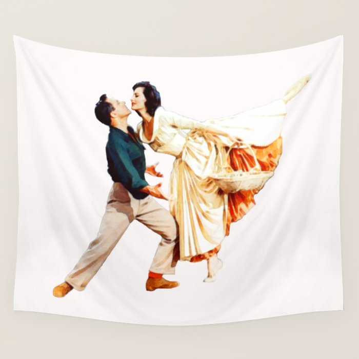 Gene Kelly and Cyd Charisse - Brigadoon Wall Tapestry Gallery Image 4