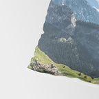 Swiss Alps Summer Landscape - Nature Photography - Jungfrau Mountain Peak Pillow Sham Gallery Image 4