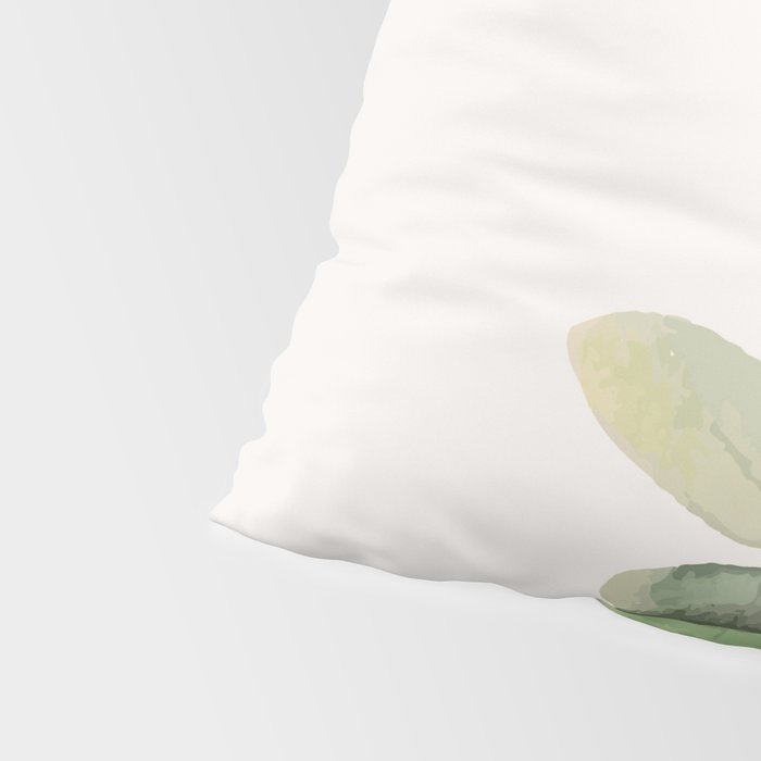 Watercolor Eucalyptus Branch Pillow Sham Gallery Image 4
