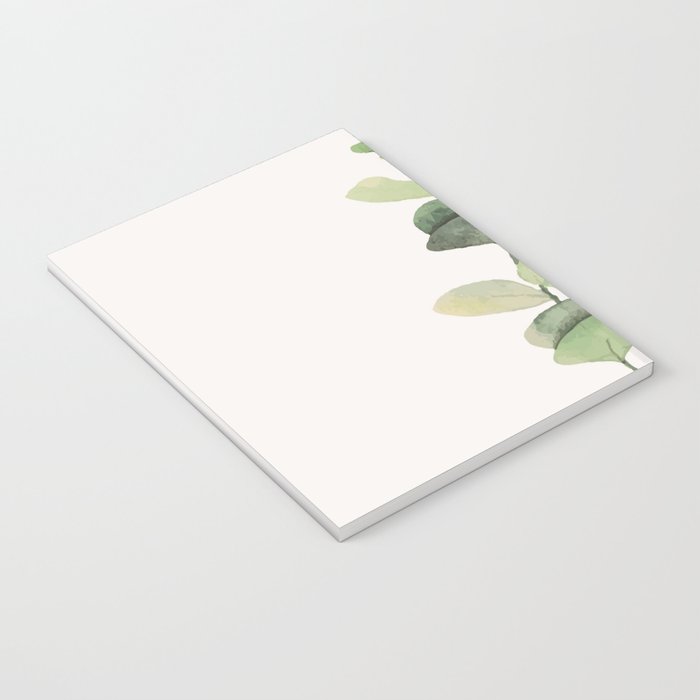 Watercolor Eucalyptus Branch Notebook Gallery Image 3