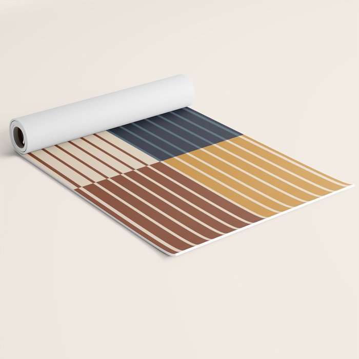 Color Block Line Abstract XIII Yoga Mat Gallery Image 2