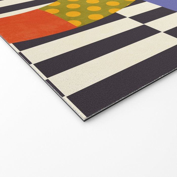 mid century modern bloom shapes Welcome Mat Gallery Image 2