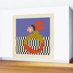 mid century modern bloom shapes Wall Mural Gallery Image 2
