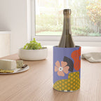 mid century modern bloom shapes Wine Chiller Gallery Image 4