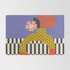 mid century modern bloom shapes Rug Gallery Image 2