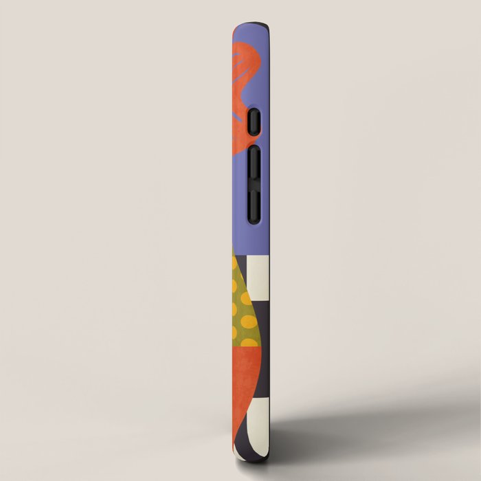 mid century modern bloom shapes iPhone Case Gallery Image 2