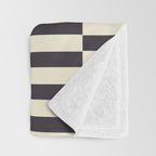 mid century modern bloom shapes Throw Blanket Gallery Image 3