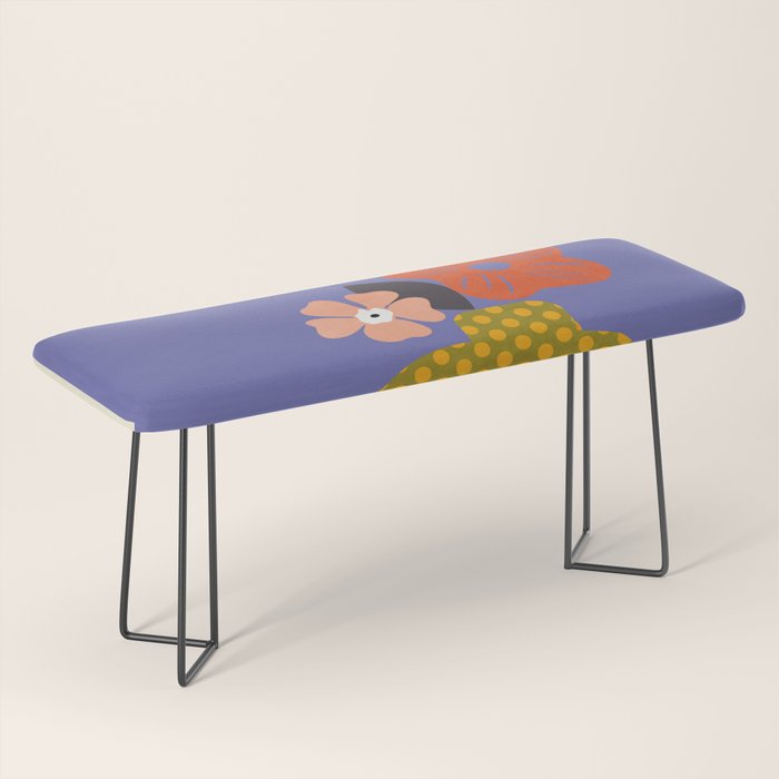 mid century modern bloom shapes Bench Gallery Image 1