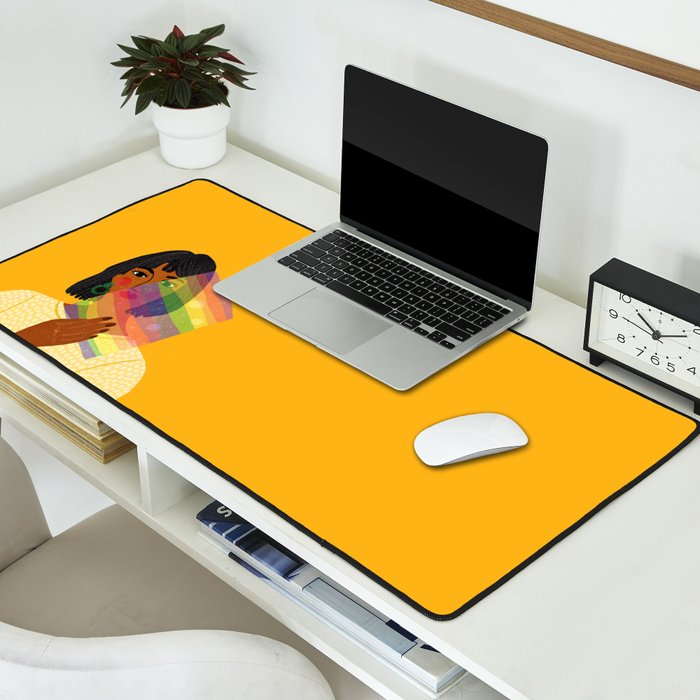 Pride Rainbow  Portrait Desk Mat Gallery Image 2