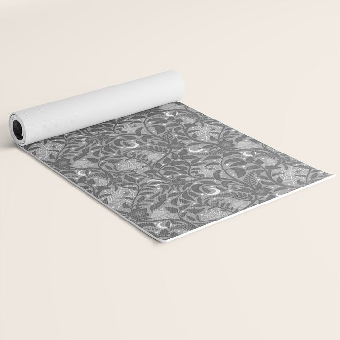 Mysterious Garden - Grayscale  Yoga Mat Gallery Image 2