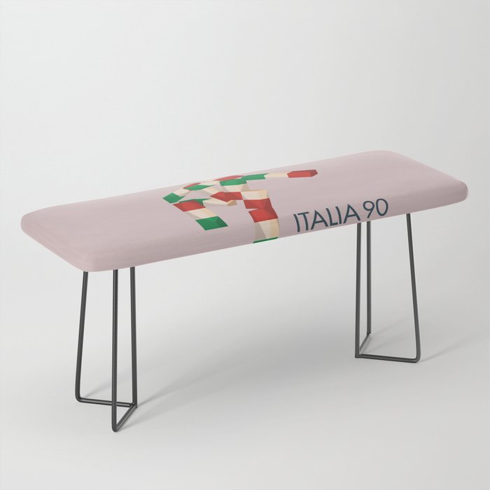 Vintage World Cup poster, Ciao, Italia 90 mascot, old football print Bench Gallery Image 1