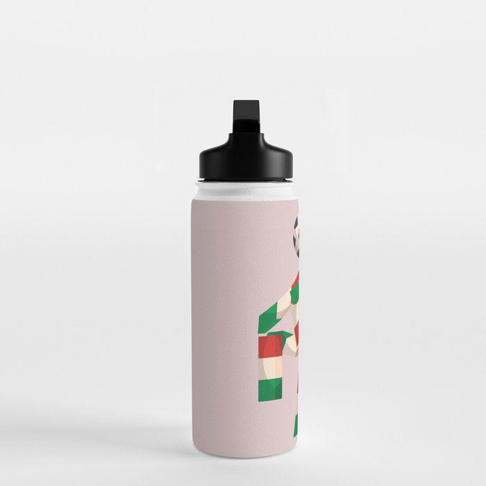 Vintage World Cup poster, Ciao, Italia 90 mascot, old football print Water Bottle Gallery Image 3