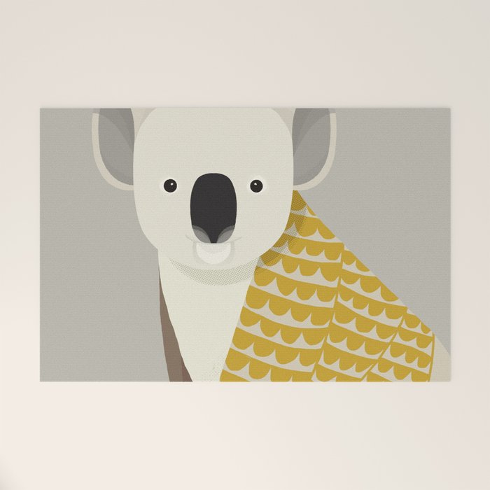 Whimsical Koala Welcome Mat Gallery Image 1