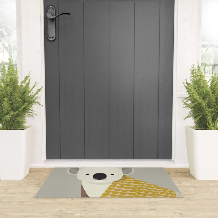 Whimsical Koala Welcome Mat Gallery Image 3