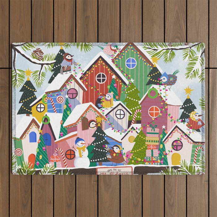 Home for holidays Outdoor Rug Gallery Image 1