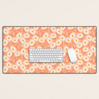 Floral Bliss Pattern - Peach Fuzz Desk Mat Gallery Image 1
