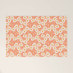 Floral Bliss Pattern - Peach Fuzz Welcome Mat Gallery Image 1