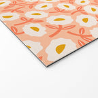Floral Bliss Pattern - Peach Fuzz Welcome Mat Gallery Image 2