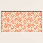 Floral Bliss Pattern - Peach Fuzz Desk Mat Gallery Image 3