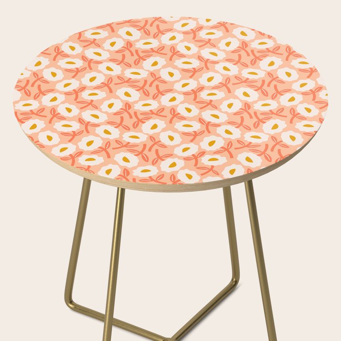 Floral Bliss Pattern - Peach Fuzz Side Table Gallery Image 2