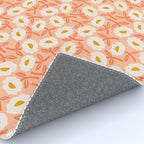 Floral Bliss Pattern - Peach Fuzz Rug Gallery Image 4