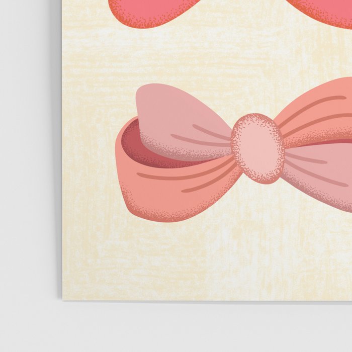 Vintage Pink Bows Poster Gallery Image 3