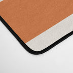 Abstract Shapes 66 in Vintage Orange and Navy Blue Desk Mat Gallery Image 4