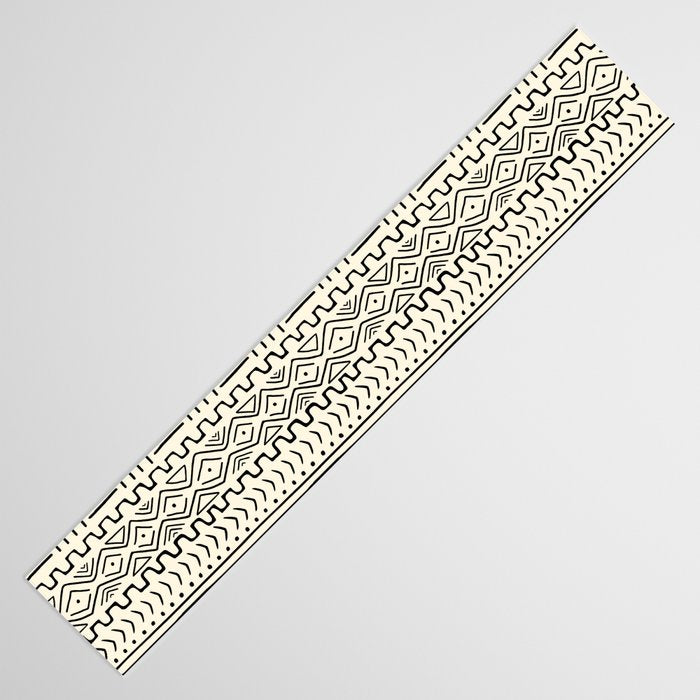 Mud Cloth on Cream Table Runner Gallery Image 3