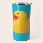 Rubber Duck polygon art Travel Mug Gallery Image 1