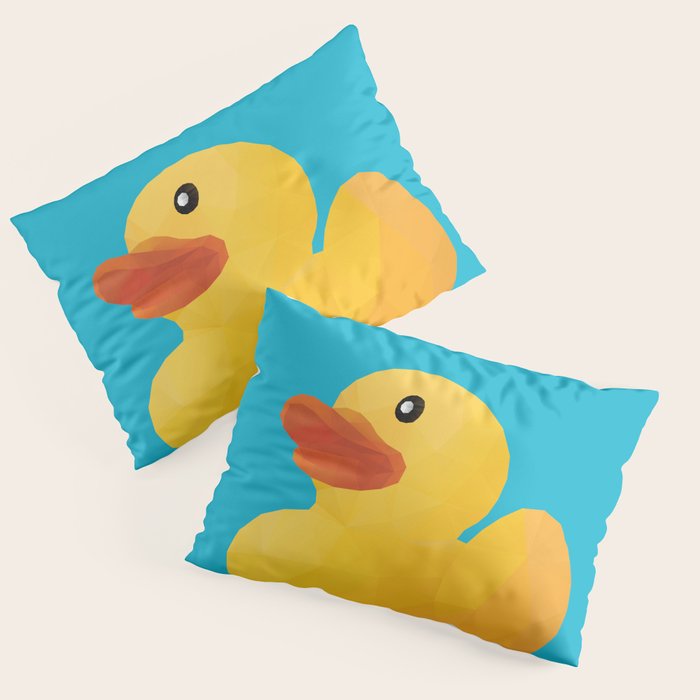 Rubber Duck polygon art Pillow Sham Gallery Image 3