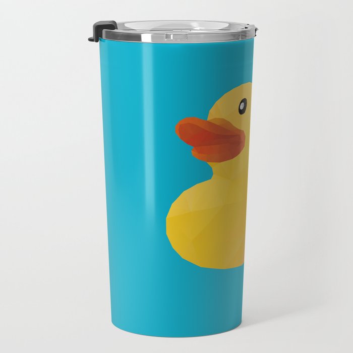 Rubber Duck polygon art Travel Mug Gallery Image 3