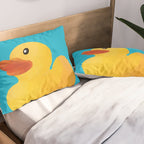 Rubber Duck polygon art Pillow Sham Gallery Image 2