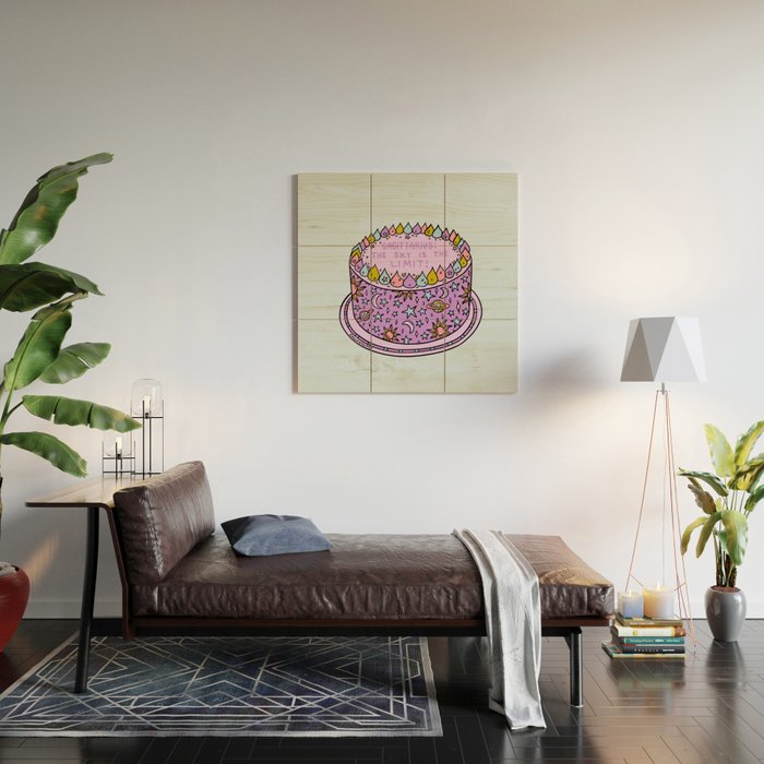 Sagittarius Cake Wood Wall Art Gallery Image 2