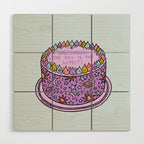 Sagittarius Cake Wood Wall Art Gallery Image 1