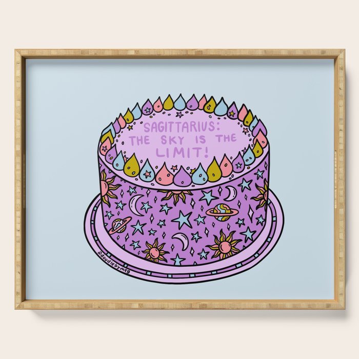 Sagittarius Cake Serving Tray Gallery Image 1