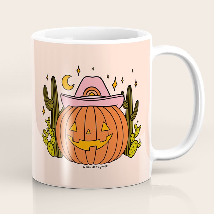 Cowboy Pumpkin Coffee Mug Gallery Image 1