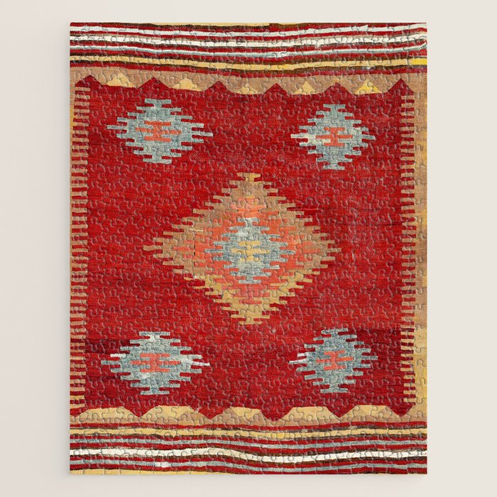 Çal  Antique Turkish Kilim Print Jigsaw Puzzle Gallery Image 1
