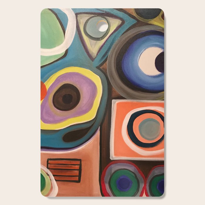 Abstract Painting Cutting Board Gallery Image 1
