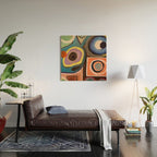 Abstract Painting Wood Wall Art Gallery Image 2