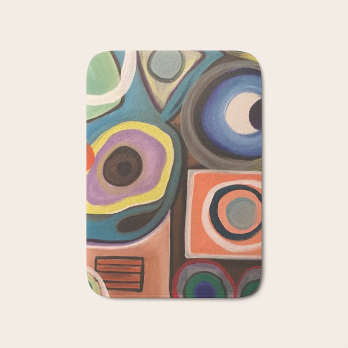 Abstract Painting Bath Mat Gallery Image 1