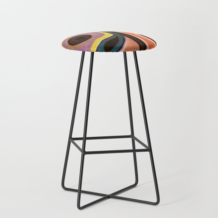 Abstract Painting Stool Gallery Image 1