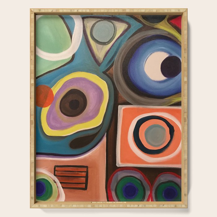 Abstract Painting Serving Tray Gallery Image 1